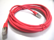 Netzwerkkabel TP/RJ45 Cat.6  3m rot