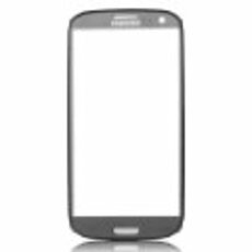 Samsung Galaxy S3 i9300 i9305 Front Glas Display grau