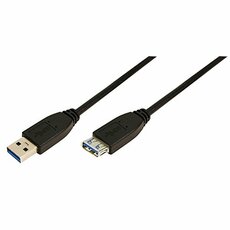 Kabel USB Verlängerung USB 2.0 m/w Typ A/A 3m schwarz