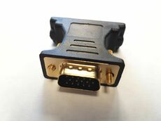 Adapter DVI (w) -> 15pol SUB-D (m) DVI-I