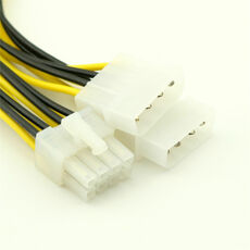 Kabel Strom 8Pol ATX Board EPS12V zu 4 Pin Molex