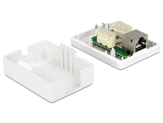 Netzwerkdosen RJ45 Aufputz geschirmt CAT6 1x Port Toolfree