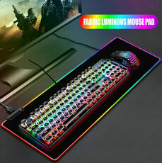 Mouse Pad RGB Gaming LED USB 80x30cm