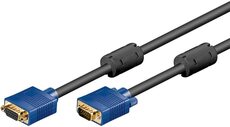 Kabel VGA Verlängerung Monitor HQ 3m gold