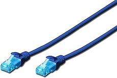 Netzwerkkabel TP/RJ45 Cat.5e 2m blau