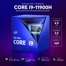 PC Office Mini i9 8x4,9GHz 16GB 512GB SSD Wifi BT 4K W11P