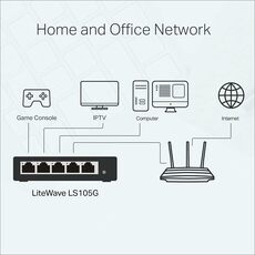 Switch  5-fach  10/100/1000 TP-Linl LS105G