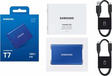 externe Festplatte 2TB Samsung SSD Portablle blau