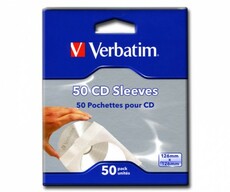 CD Hüllen Papier Verbatim 50er Pack