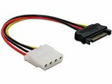 Adapter SATA 15pin.St. > 4pin Molex Bu. 0,12m delock