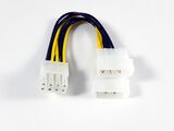 Kabel Strom Grafik PCI-E 8Pol> 2x Molex 4Pol 15cm