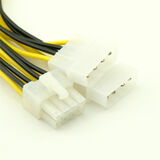 Kabel Strom 8Pol ATX Board EPS12V zu 4 Pin Molex