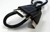 Kabel Display Port 0,5m eine Seite schraubbar