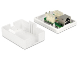 Netzwerkdosen RJ45 Aufputz geschirmt CAT6 1x Port Toolfree