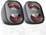 Aktivboxen 2.0 Hama Sonic rot USB3.0 3,5mm Klinke