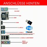PC Office i5 6x4GHz 16GB 1TB M.2 SSD W11P Office 2016 WLAN