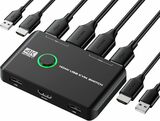 Switch KVM 2fach USB und HDMI inkl. Kabel